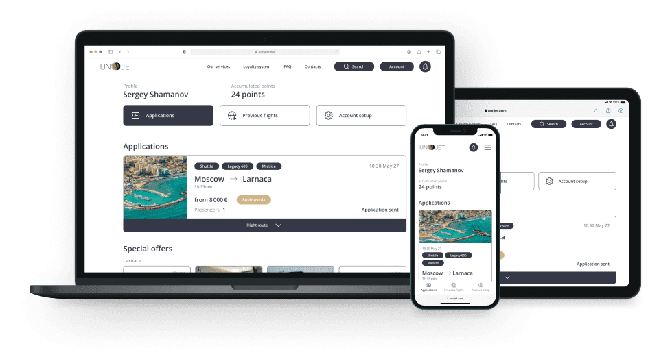 unojet loyalty system